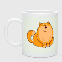 Кружка керамическая Оранжевый орущий кот