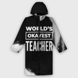 Женский дождевик 3D World's okayest teacher - Dark