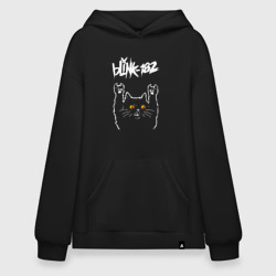 Худи SuperOversize хлопок Blink 182 rock cat