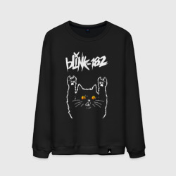 Мужской свитшот хлопок Blink 182 rock cat