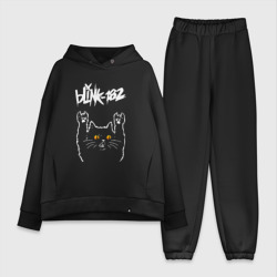 Женский костюм хлопок Oversize Blink 182 rock cat