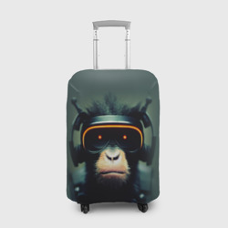 Чехол для чемодана 3D Кибер-обезьяна