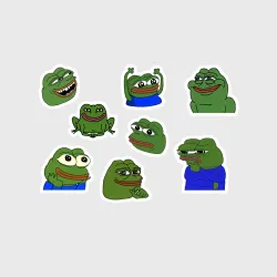 Набор наклеек Все эмоции Пепе