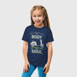 Детская футболка хлопок Скутером движет душа  - фото 2