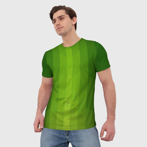Мужская футболка 3D Зеленая лоза, цвет 3D печать - фото 3