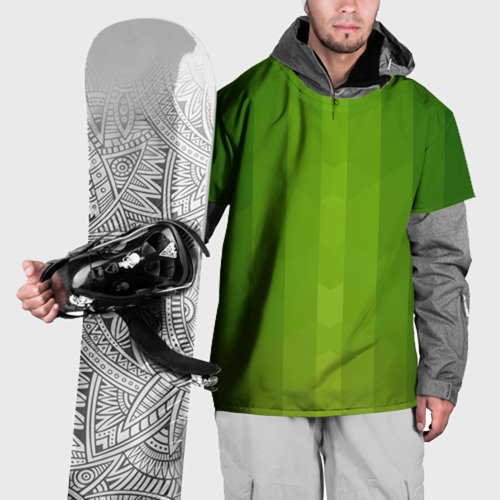 Накидка на куртку 3D Зеленая лоза, цвет 3D печать