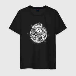Мужская футболка хлопок Хомяк в космосе