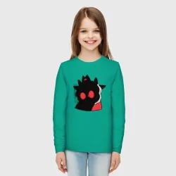 Детский лонгслив хлопок Cult of the Lamb - Овечка в испуге - фото 2