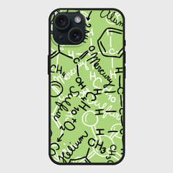 Чехол силиконовый для Apple iPhone 15 матовый Химия в хаосе