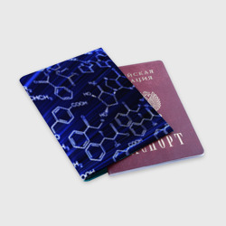 Обложка для паспорта матовая кожа Графическая химия - фото 2