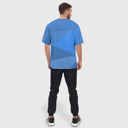 Мужская футболка oversize 3D Snowbole style 2, цвет 3D печать - фото 4