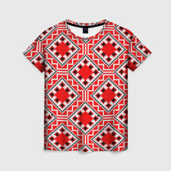 Женская футболка 3D Белорусская вышивка - орнамент