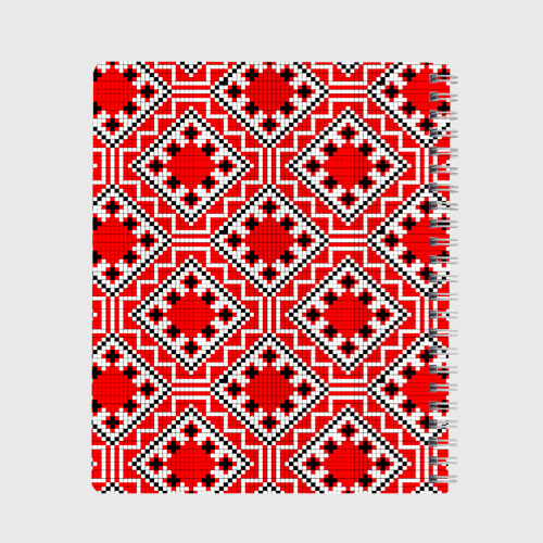 Тетрадь Белорусская вышивка - орнамент, цвет крупная клетка - фото 2