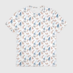 Мужская футболка 3D Пенис и растения