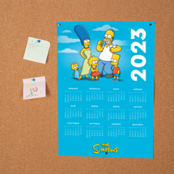 Постер Календарь на 2023 год Симпсоны - фото 2