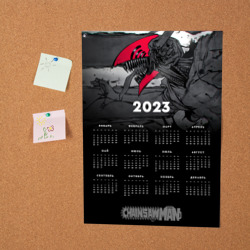 Постер Календарь на 2023 год Человек бензопила - фото 2