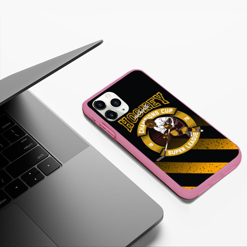 Чехол для iPhone 11 Pro Max матовый с принтом Чемпионат  по хоккею, фото #5