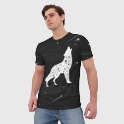 Мужская футболка 3D Созвездие волка  - фото 2