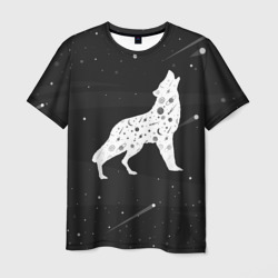 Мужская футболка 3D Созвездие волка 