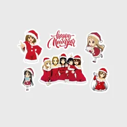 Набор наклеек K-on christmas anime