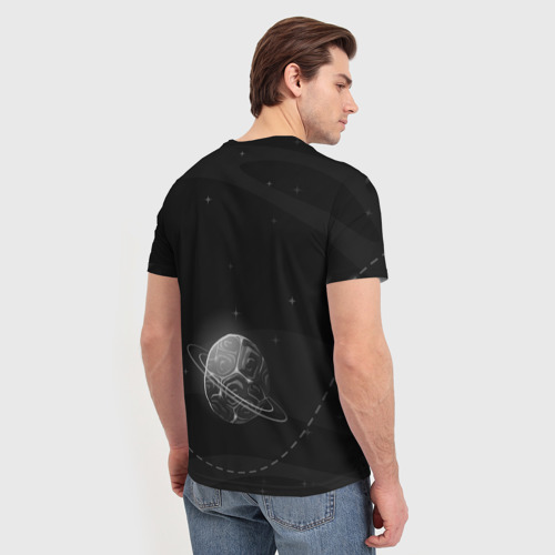 Мужская футболка 3D Хомяк в космосе - фото 4