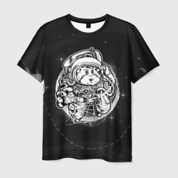 Мужская футболка 3D Хомяк  в космосе