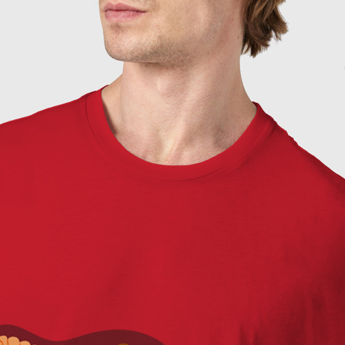 Мужская футболка хлопок Girl - Power, цвет красный - фото 6