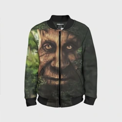 Детский бомбер 3D Мудрое дерево с лицом мем