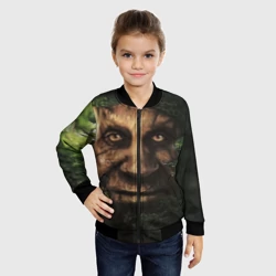 Детский бомбер 3D Мудрое дерево с лицом мем - фото 2