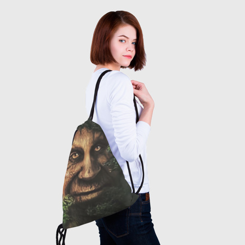 Рюкзак-мешок 3D Мудрое дерево с лицом мем - фото 5