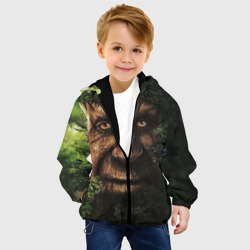 Детская куртка 3D Мудрое дерево с лицом мем - фото 2