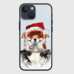 Чехол для iPhone 13 mini Merry Christmas foxy