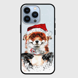 Чехол для iPhone 13 Pro Merry Christmas foxy