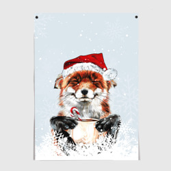 Постер Merry Christmas foxy