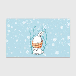 Бумага для упаковки 3D Кролик в снеженом лесу