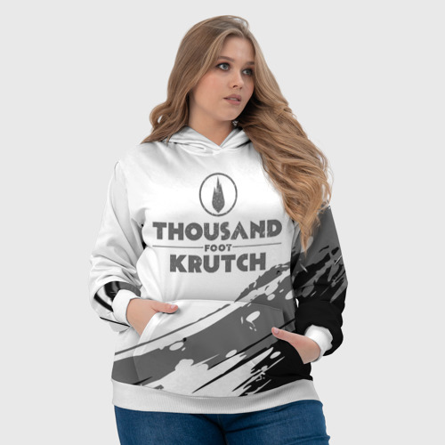 Женская толстовка 3D Thousand Foot Krutch логотип, цвет 3D печать - фото 6