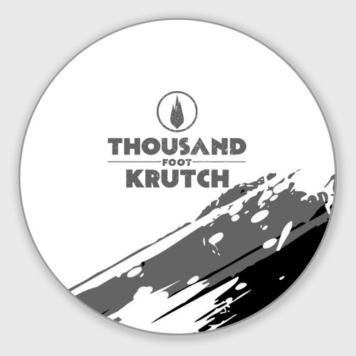 Круглый коврик для мышки Thousand Foot Krutch логотип