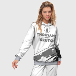 Женский костюм с толстовкой 3D Thousand Foot Krutch логотип - фото 2