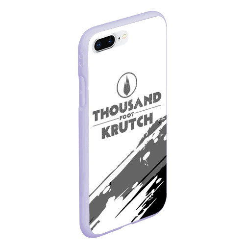 Чехол для iPhone 7Plus/8 Plus матовый Thousand Foot Krutch логотип, цвет светло-сиреневый - фото 3