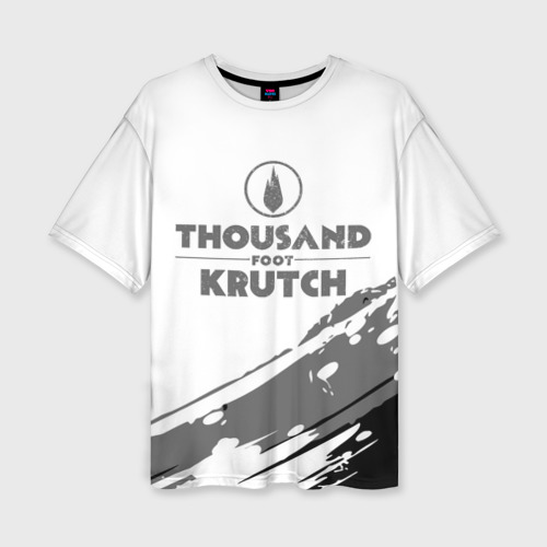 Женская футболка oversize 3D Thousand Foot Krutch логотип, цвет 3D печать