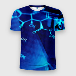 Мужская футболка 3D Slim Органика chemistry
