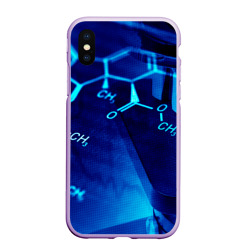 Чехол для iPhone XS Max матовый Органика chemistry