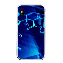 Чехол для iPhone XS Max матовый Органика chemistry