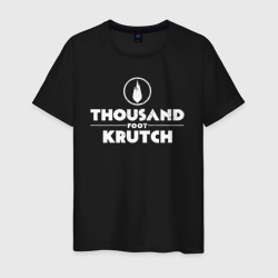 Мужская футболка хлопок Thousand Foot Krutch белое лого