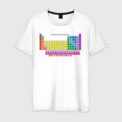 Мужская футболка хлопок Химическая таблица Менделеева