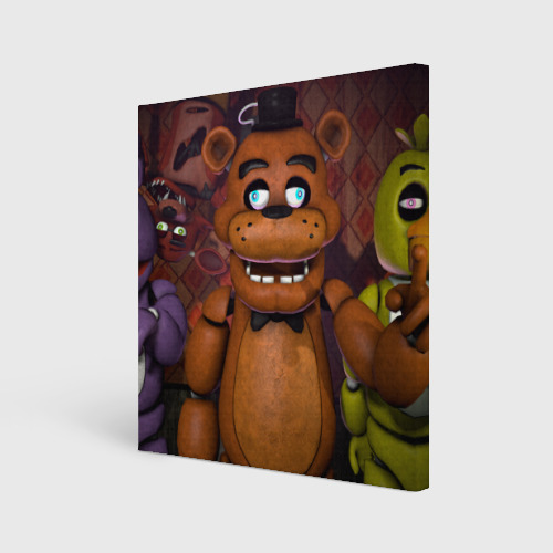 Холст квадратный Five Nights аt Frеddy's, цвет 3D печать