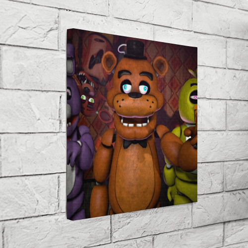 Холст квадратный Five Nights аt Frеddy's, цвет 3D печать - фото 3