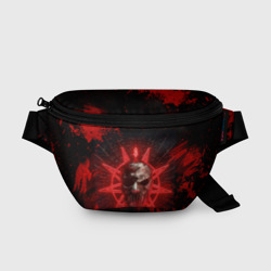 Поясная сумка 3D Slipknot red satan star