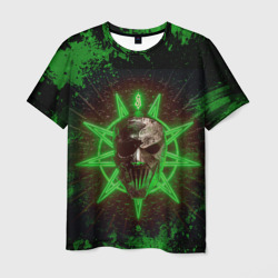 Slipknot green star – Мужская футболка 3D с принтом купить со скидкой в -31%