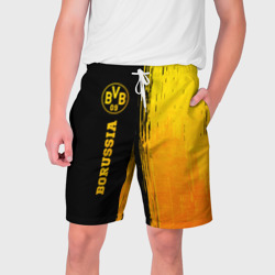Мужские шорты 3D Borussia - gold gradient: по-вертикали